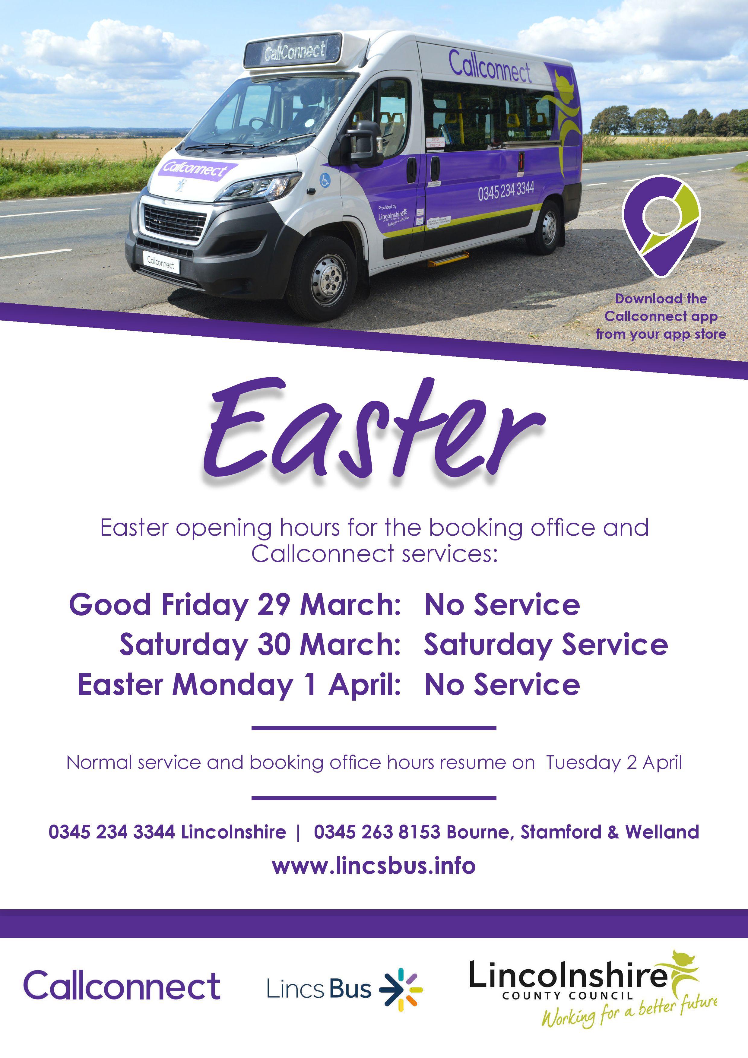 Call connect easter operating times 2024